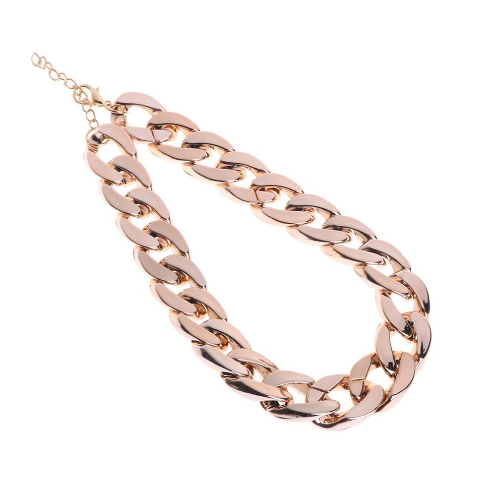 Cuban Link Pet Collar Thick Gold Chain Durable Safety Design