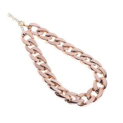 Cuban Link Pet Collar Thick Gold Chain Durable Safety Design