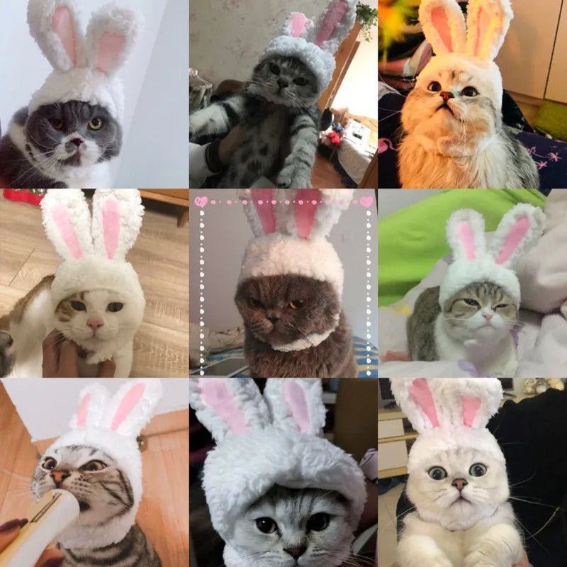 Cute Rabbit Hat For Pets Fun Cosplay Party Photo Accessory