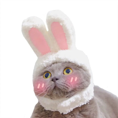 Cute Rabbit Hat For Pets Fun Cosplay Party Photo Accessory