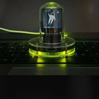 Cyberpunk Nixie Tube Clock WiFi Digital Display Custom Glow