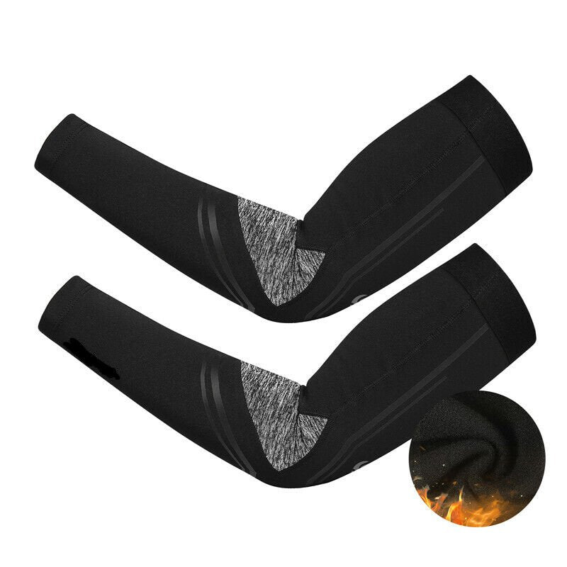 Reflective Cycling Arm Sleeves And Leg Warmers For Winter Warmth