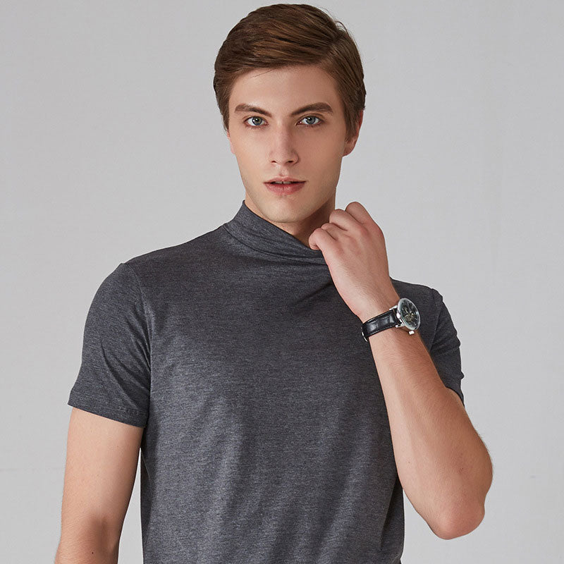 Men's Slim Fit T-shirt With Collar Stylish Casual Wear