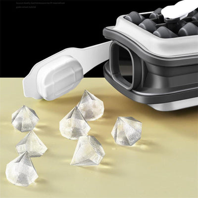 2in1 Portable Silicone Ice Cube Tray Ice Ball Mold Maker