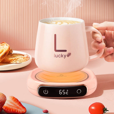 Milk Heating Warming Coaster With Digital Display Desktop Pad