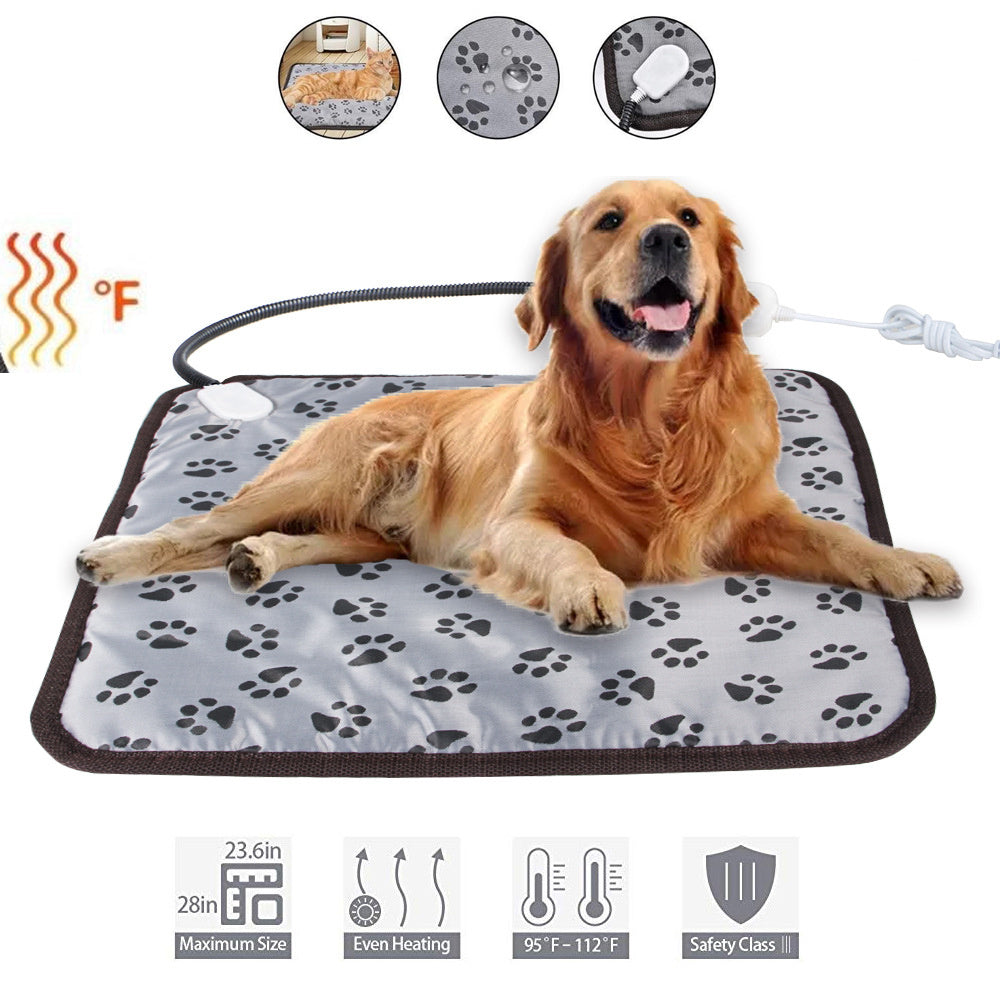 Electric Pet Heating Pad With Durable Chew Resistant Cord