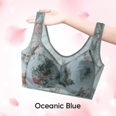 Lace Cooling Comfort Bra Soft Breathable Wireless Design