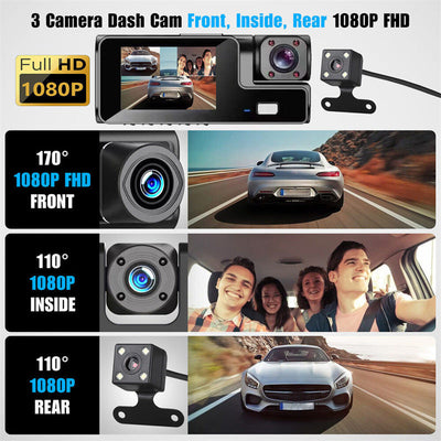 1080P Dash Camera For Cars With Night Vision And Loop Recording