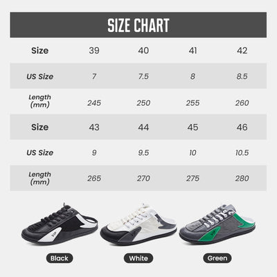 Men's Backless Sneakers Lightweight Casual Slip On Shoes