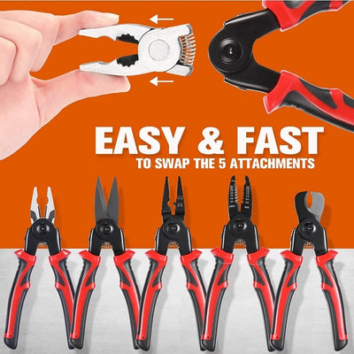 5 In 1 Multifunction Plier Tool Kit Heavy Duty Versatile Set