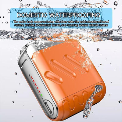 Portable Electric Shaver Dual Ring Rotary Cordless Razor