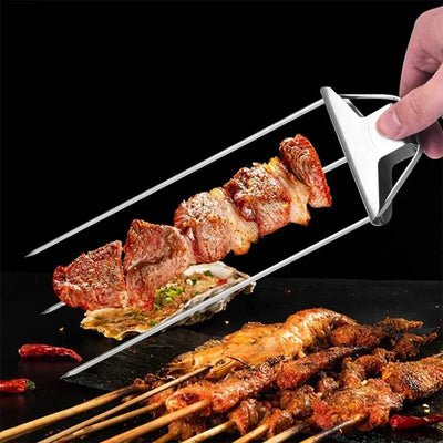 3 Way Grill Skewers Set For Versatile Outdoor Barbecue Cooking