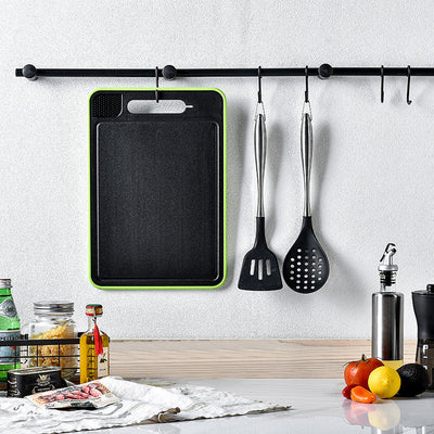 Double-side Cutting Board With Defrosting And Sharpener Function
