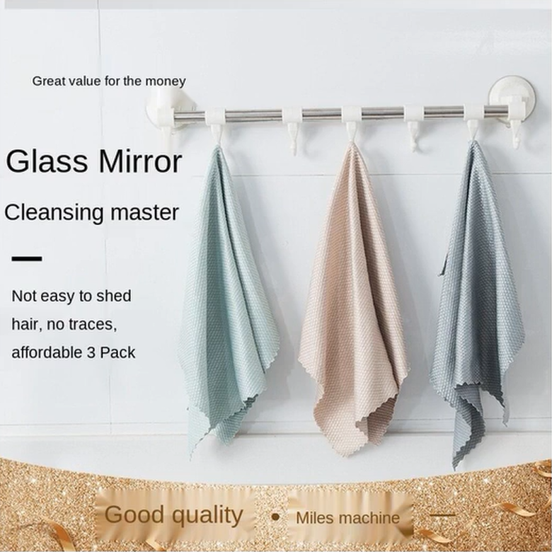 Fish Scale Rag Towel Durable Absorbent Multipurpose Cleaning Cloth