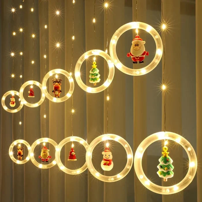 Christmas LED Wishing Ball String Lights Set Of 10 Decorative Balls