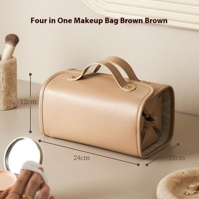 Folding Cosmetic Bag Large Capacity Waterproof Portable Travel Handbag