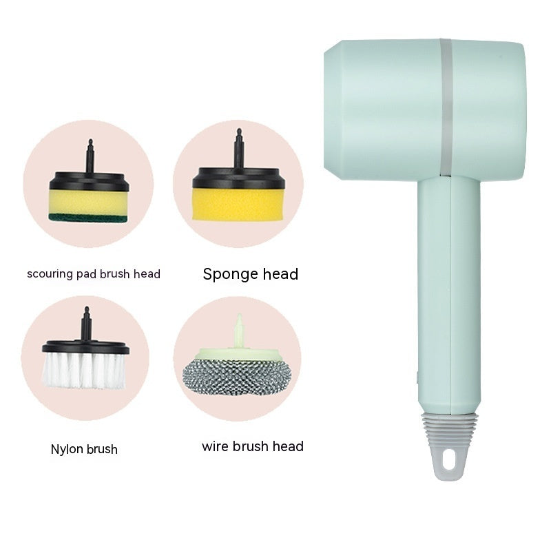 Electric Cleaning Brush Rechargeable Wireless USB For Kitchen Bathroom