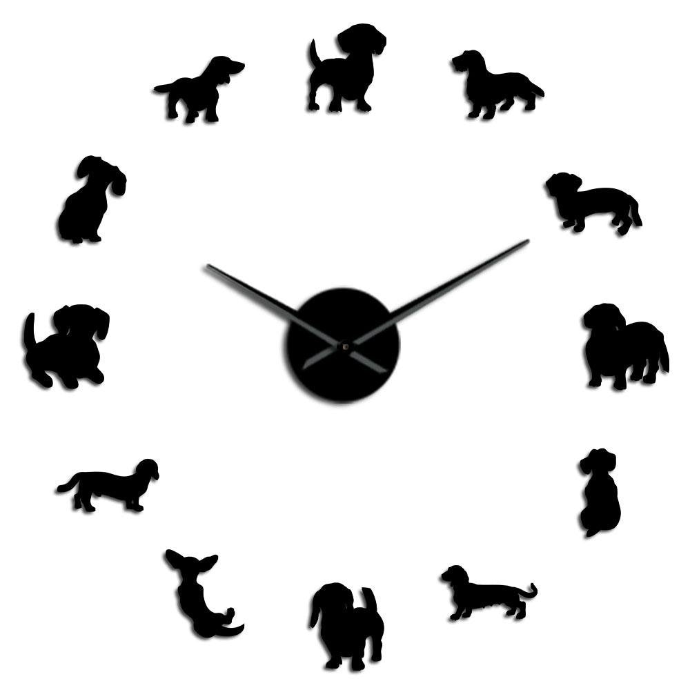 Dachshund Wall Clock Decorative Dog Design For Home Or Office