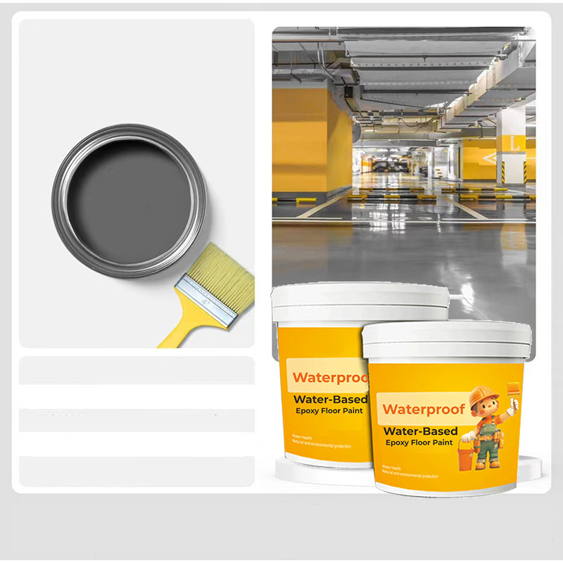 Water-Based Epoxy Floor Paint Waterproof Durable Indoor Outdoor Coating