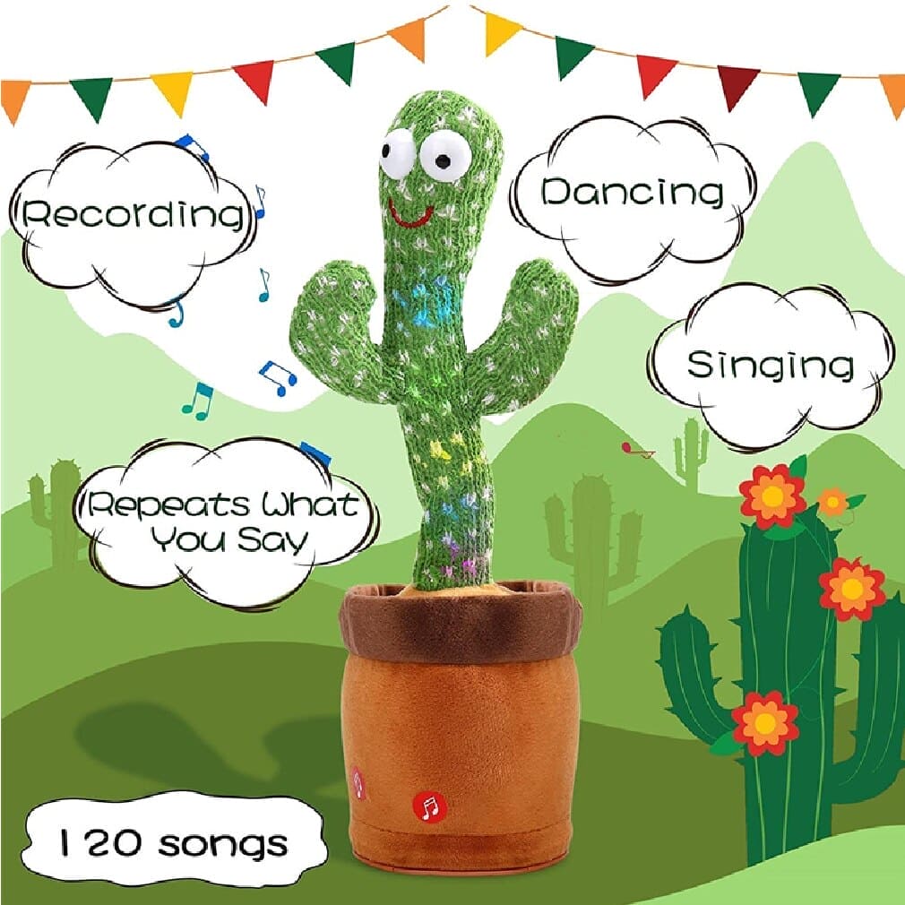 Dancing And Talking Cactus Toy Interactive Musical Fun Gift