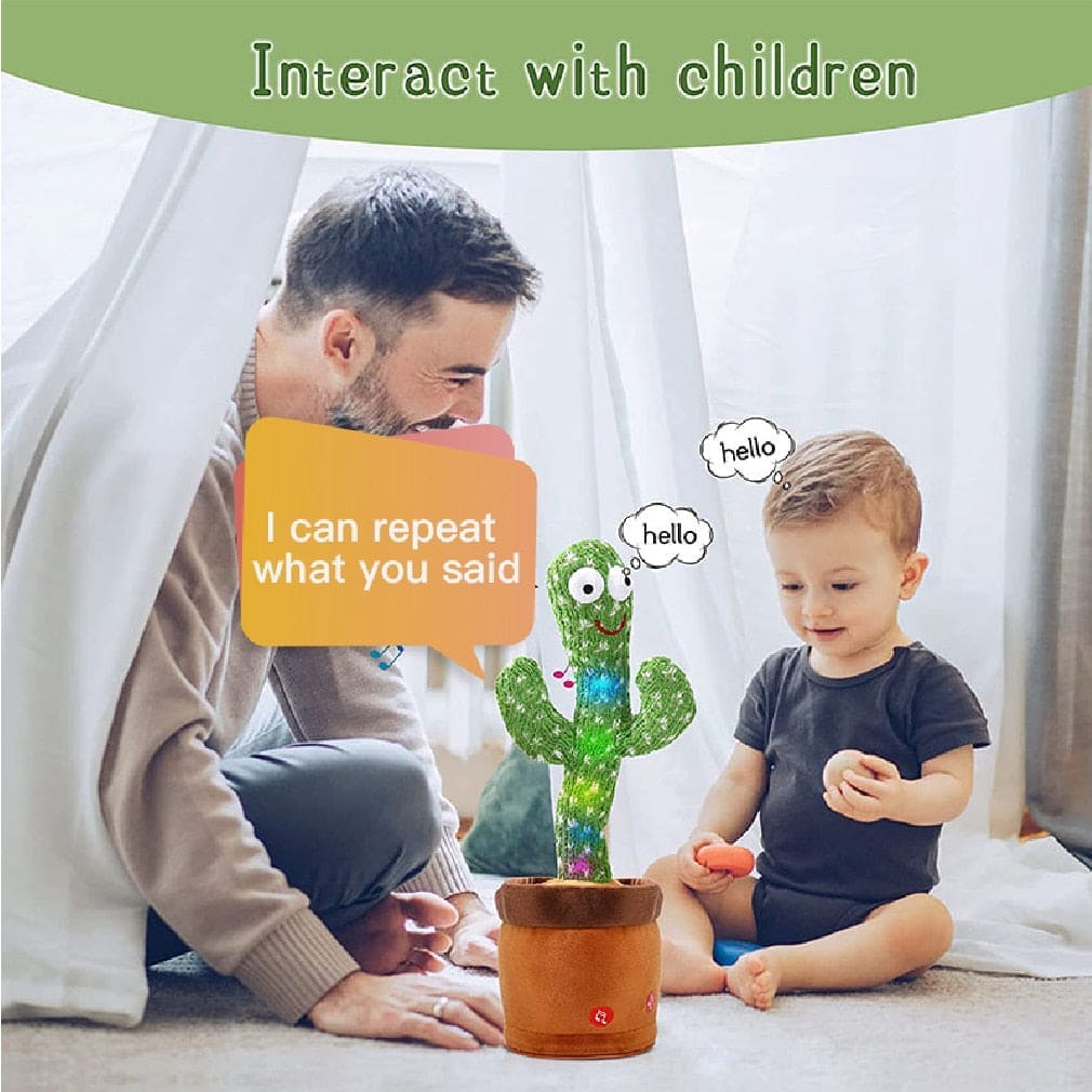 Dancing And Talking Cactus Toy Interactive Musical Fun Gift
