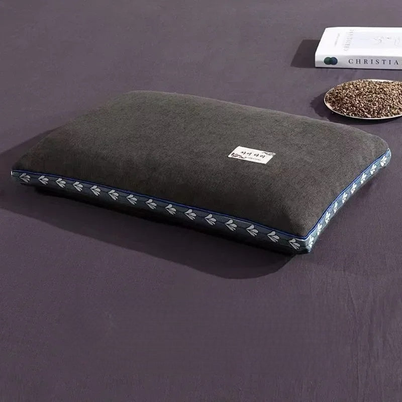 Buckwheat Hull Neck Pillow For Side And Back Sleepers Support