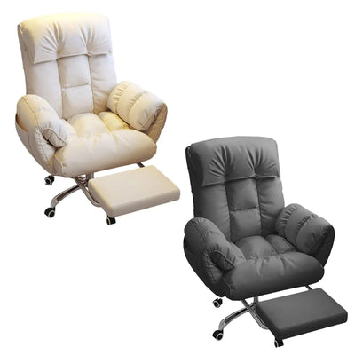 Executive Office Chair Reclining Seat With Leg Rest For Comfort
