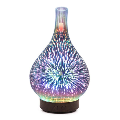 Firework Glass Aroma Diffuser Ultrasonic Humidifier With LED Lights