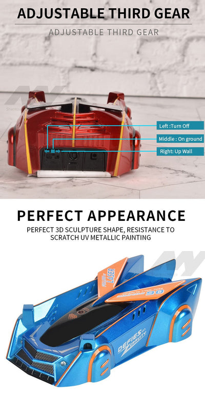 Wall Climbing Race Car With Infrared Induction Toy For Kids
