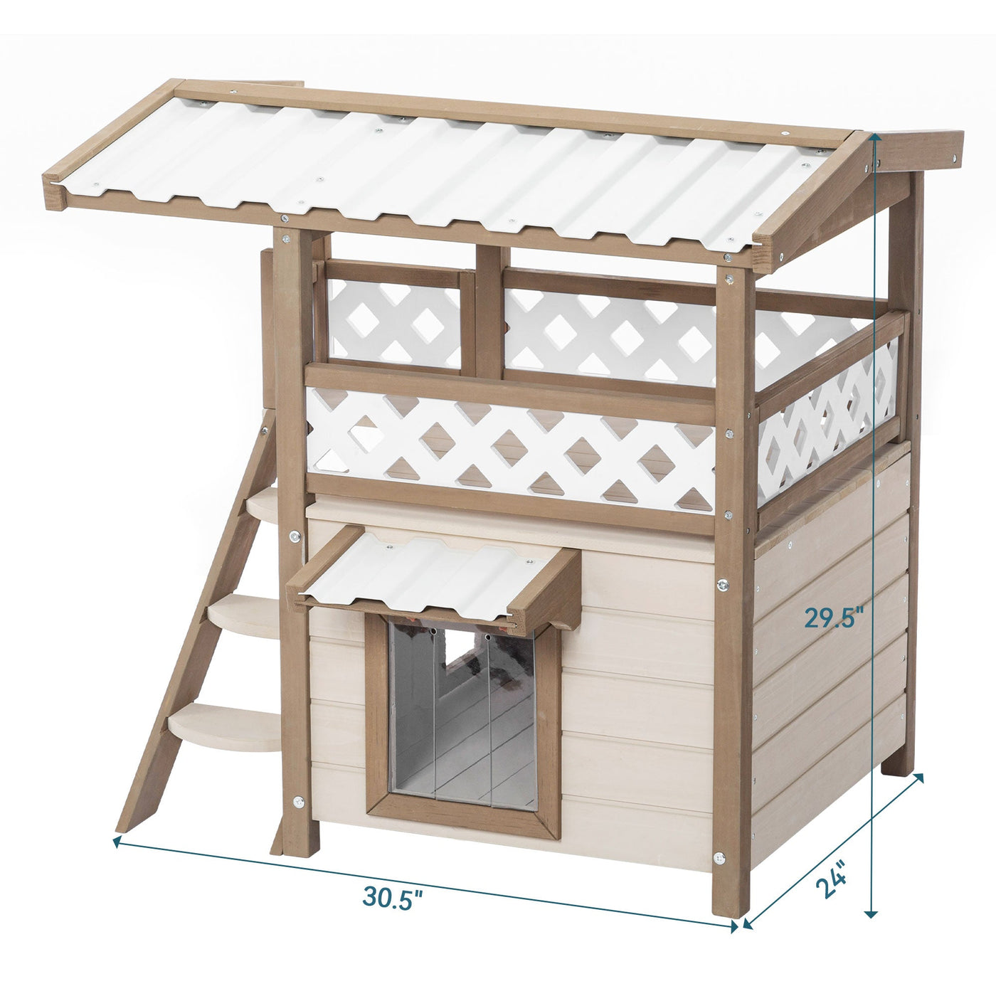 Feral Cat House Outdoor Shelter Weatherproof Cozy Design