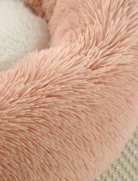 Plush Pet Bed With Cute Ears And Tail For Cats And Dogs
