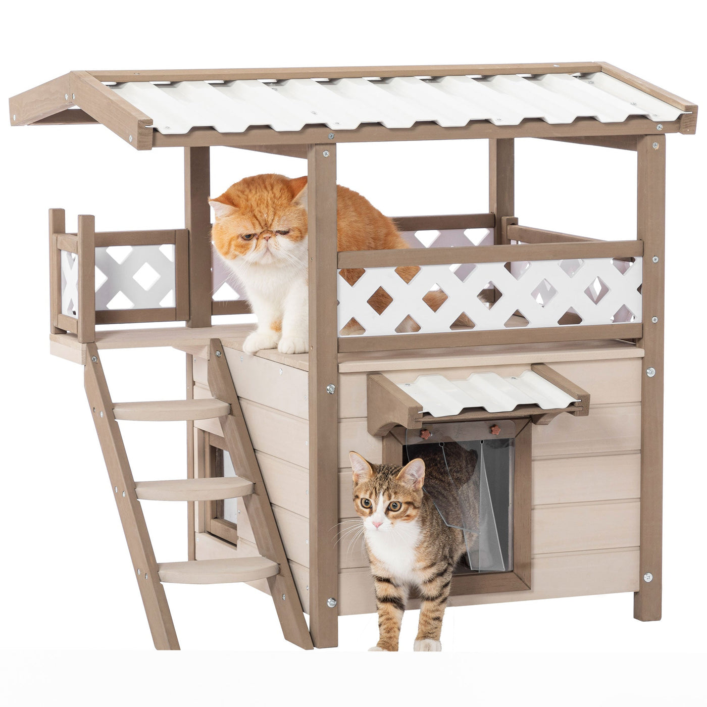 Feral Cat House Outdoor Shelter Weatherproof Cozy Design