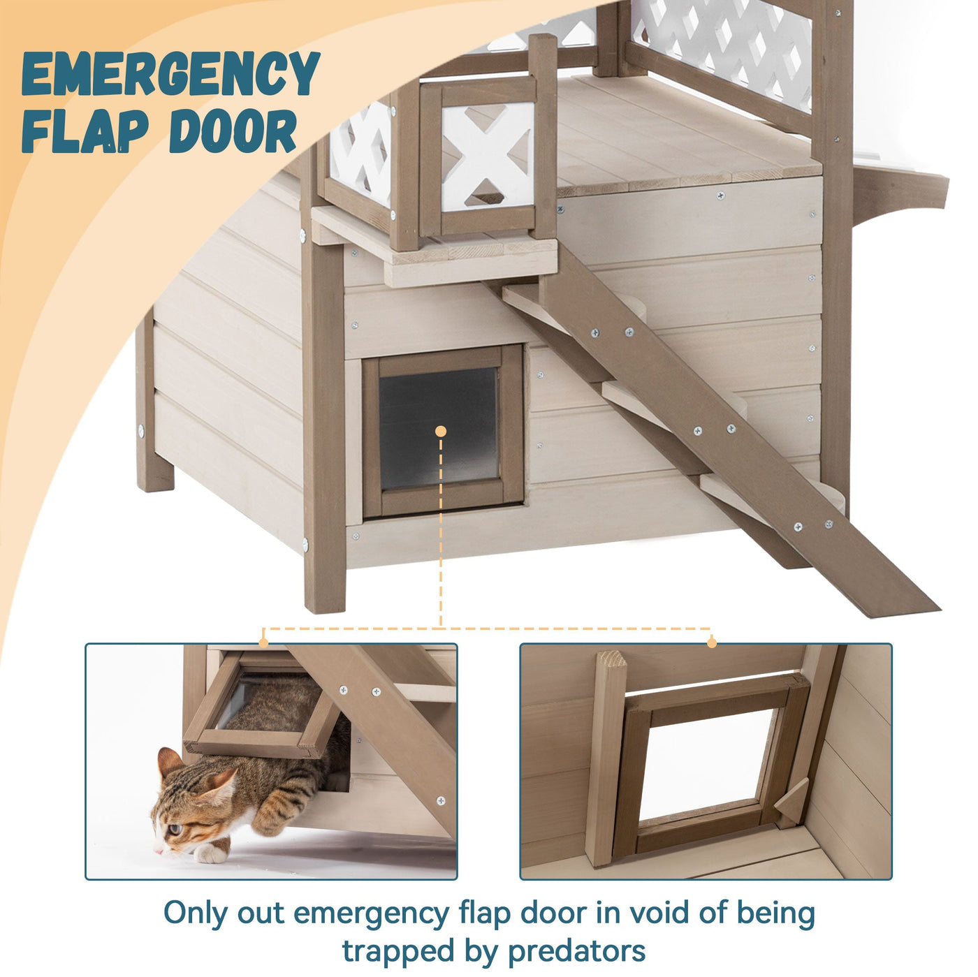 Feral Cat House Outdoor Shelter Weatherproof Cozy Design