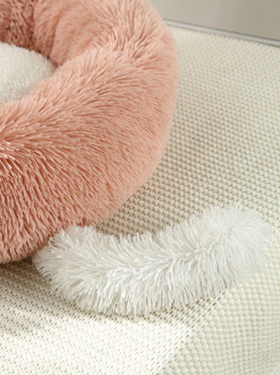 Plush Pet Bed With Cute Ears And Tail For Cats And Dogs