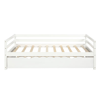 Daybed Trundle Set Twin Size Space Saving Furniture Solution