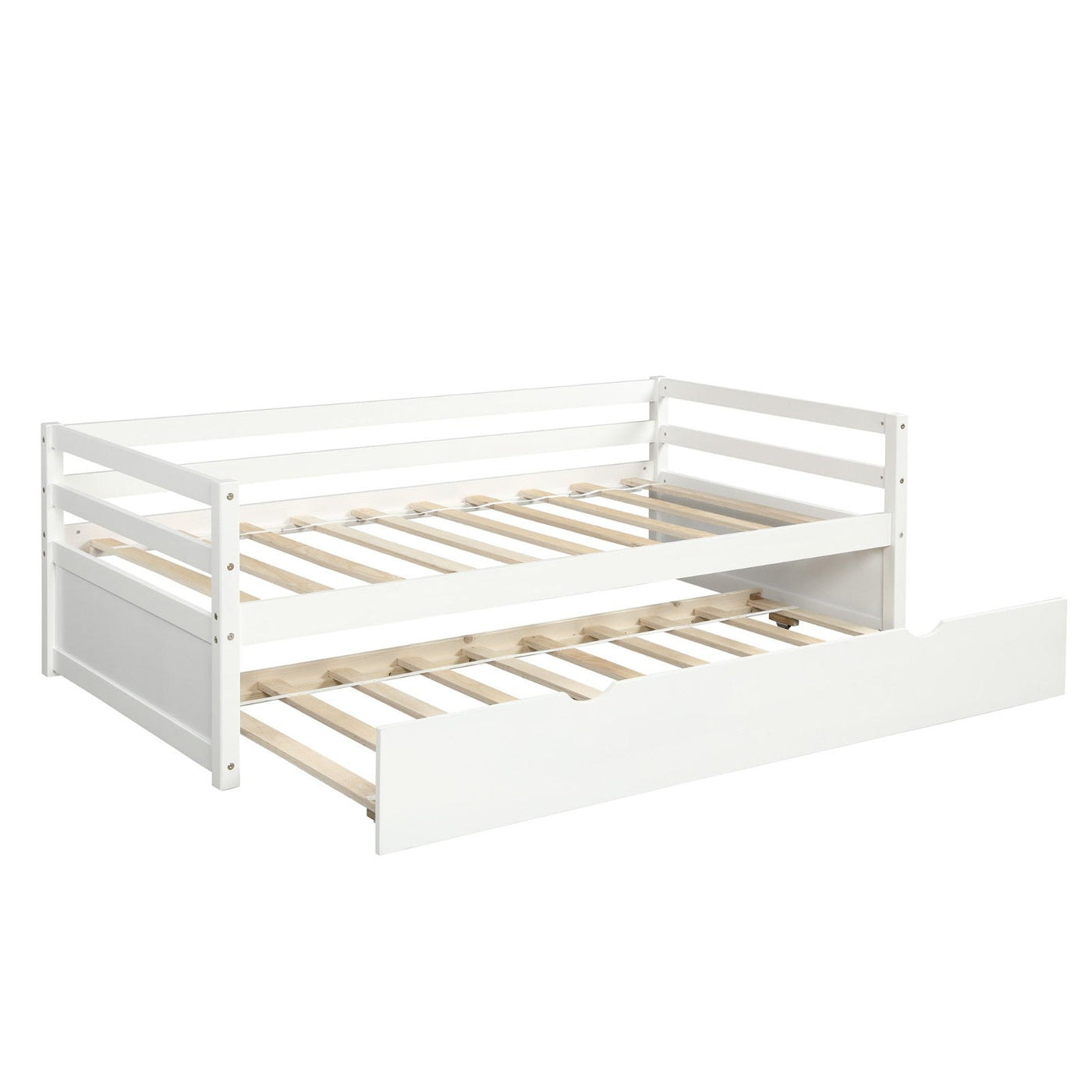Daybed Trundle Set Twin Size Space Saving Furniture Solution