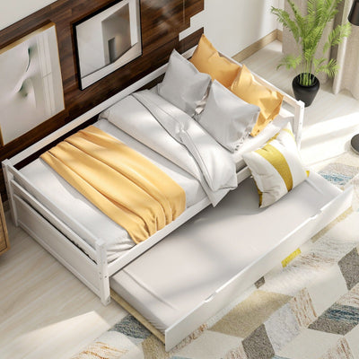 Daybed Trundle Set Twin Size Space Saving Furniture Solution