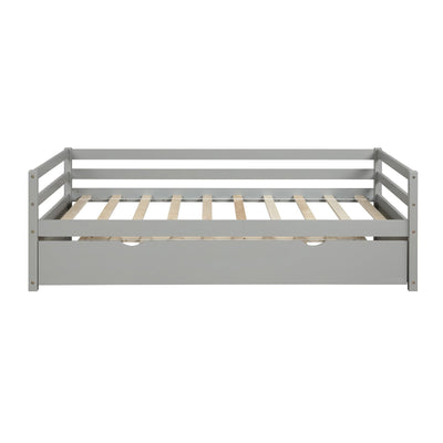 Daybed Trundle Set Twin Size Space Saving Furniture Solution