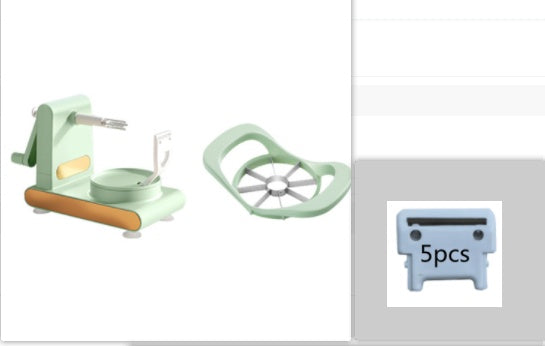 Hand-cranked Peeler Machine Multifunctional Fruit Slicer Cutter Tool