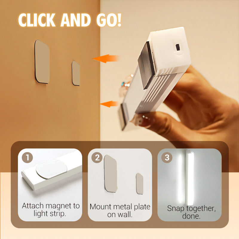 LED Motion Sensor Light Magnetic Human Body Sensor Lamp