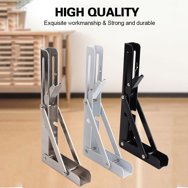DIY Wall Mounted Folding Shelf Bracket For Space Saving Storage