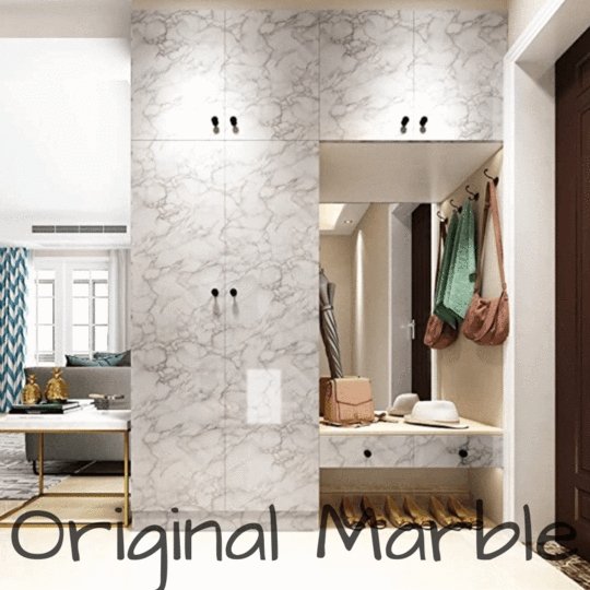 Marble Vinyl Sticker Decorative Wall Art For Home And Office