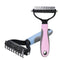 Dehairing Pet Brush Grooming Tool For Shedding Control And Fur Removal