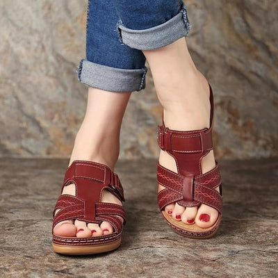 Women Leather Sandals Stylish Comfortable Soft Genuine Leather Footwear