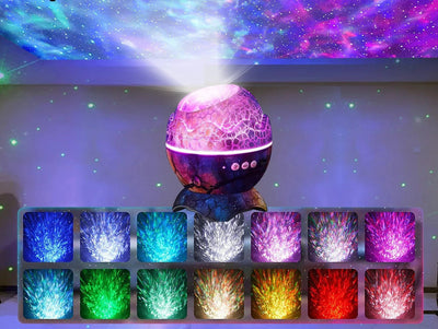 Dinosaur Egg Star Galaxy Projector Night Light With Bluetooth Speaker