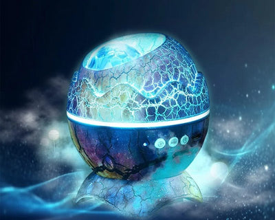 Dinosaur Egg Star Galaxy Projector Night Light With Bluetooth Speaker