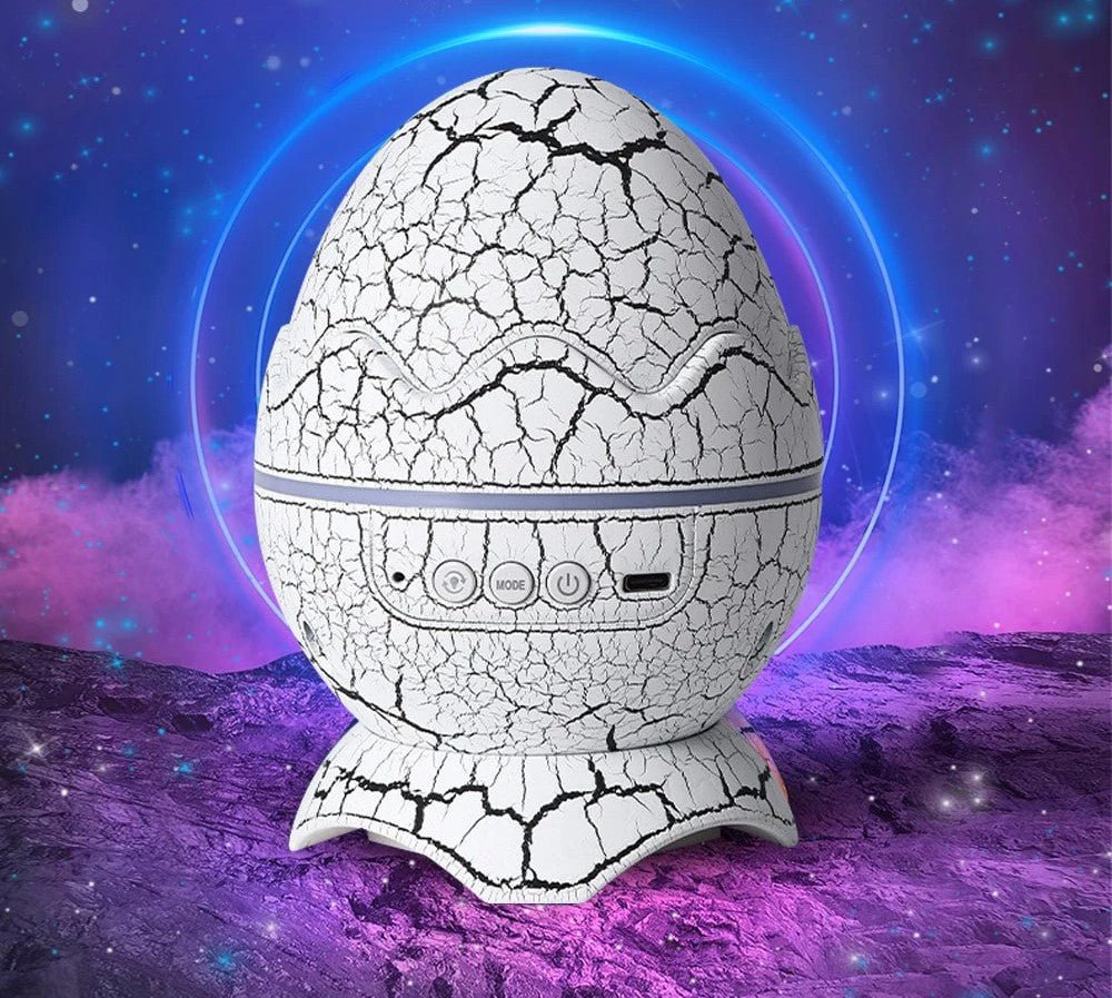 Dinosaur Egg Star Galaxy Projector Night Light With Bluetooth Speaker