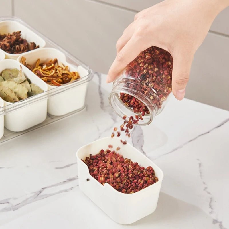 Divided Serving Tray Portable Snack Box With Lid Handle For Fruits