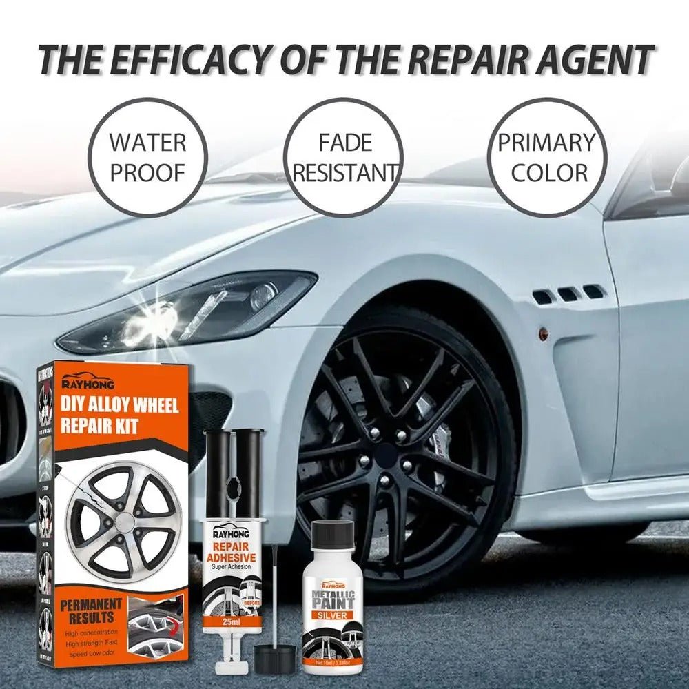 Alloy Wheel Repair Kit For Scrapes Scratches And Rim Restoration