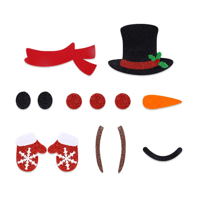 Christmas Door Sticker Removable Felt Wall Décor For Festive Home Decor